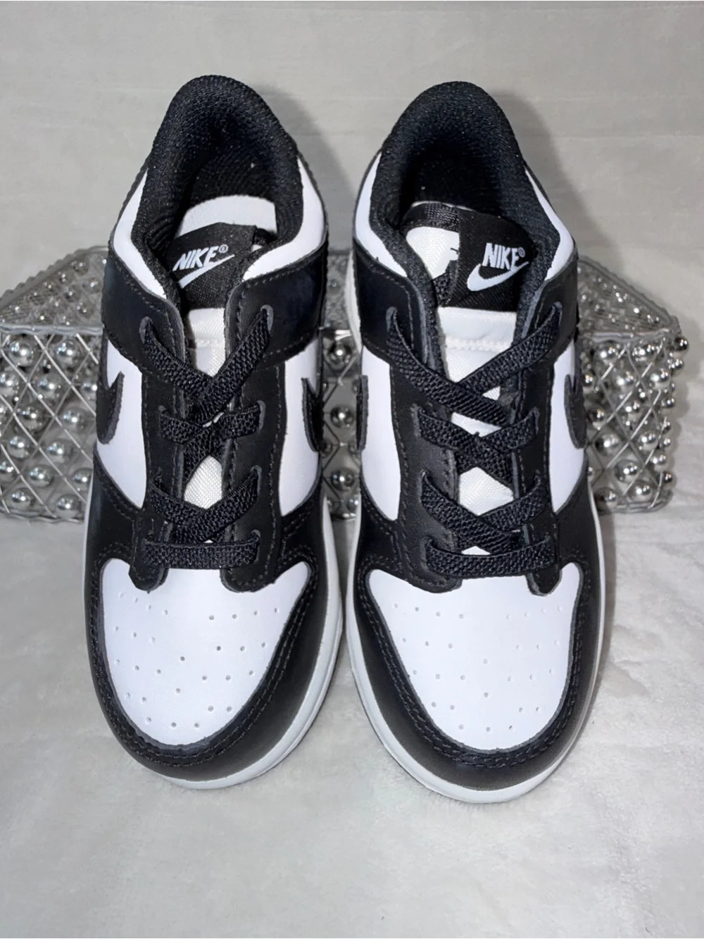 Nike Dunk Low Panda Black White Toddler 10C (UK 9.5/EU 27) CW1589-100 🐼🖤